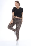 Leopar Desen Tayt-KAHVERENGİ