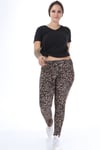 Leopar Desen Tayt-KAHVERENGİ