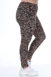 Leopar Desen Tayt-KAHVERENGİ