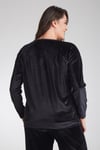 ÖNÜ SİYAH PAYET NAKIŞLI REGLAN SWEAT