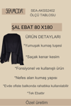 Siyah Polar Şal Atkı Büyük Boy Omuz Şalı