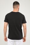 V Yaka Erkek Basic Tshirt-SİYAH