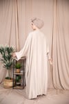 2'li Keten Takım Abaya - Bej 