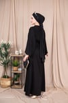 Balon Kol Abaya - Siyah