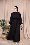 Balon Kol Abaya - Siyah