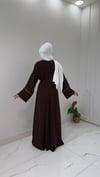 Dizde Biyeli Abaya - Siyah 