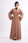 Düz Abaya - Vizon