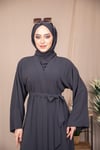Düz Abaya - Antrasit 