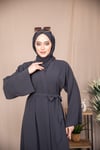 Düz Abaya - Antrasit 