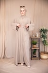 Düz Abaya - Bej 