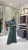 Düz Abaya-Nane Yeşil