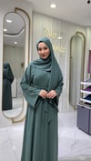 Düz Abaya-Nane Yeşil