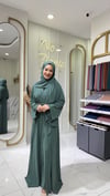 Düz Abaya-Nane Yeşil