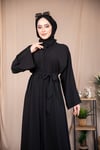Düz Abaya - Siyah