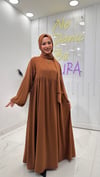 Robalı Elbise-Taba