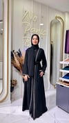 Taş şerit abaya 