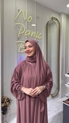 Yaka Büzgülü Elbise-Gül Kurusu