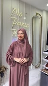 Yaka Büzgülü Elbise-Gül Kurusu