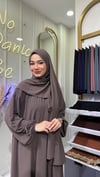 Yaka Büzgülü Hibiscus ve Şal Takımı 