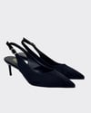 7 Cm Rahat Topuklu Arkası Açık Sade Stiletto