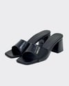 7 Cm Rahat Topuklu Sade Terlik