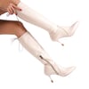 8 Cm Tasarım Topuklu Strec Stiletto Çizme