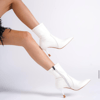 8 Cm Topuklu Streç Stiletto Bot
