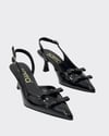 Çift Fiyonk Tasarımlı 7 Cm Rahat Topuklu Stiletto