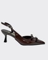 Çift Fiyonk Tasarımlı 7 Cm Rahat Topuklu Stiletto
