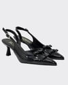 Çift Fiyonk Tasarımlı 7 Cm Rahat Topuklu Stiletto