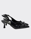 Çift Fiyonk Tasarımlı 7 Cm Rahat Topuklu Stiletto
