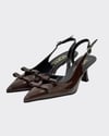 Çift Fiyonk Tasarımlı 7 Cm Rahat Topuklu Stiletto