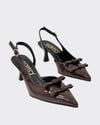 Çift Fiyonk Tasarımlı 7 Cm Rahat Topuklu Stiletto