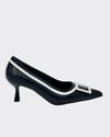 Çift Renkli Tasarım 6 Cm Rahat Topuklu Stiletto
