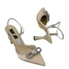 Gerçek Taş Fiyonklu 9 Cm Topuklu Stiletto