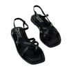 Hakiki Deri Parmak Arası Sade Sandalet