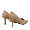 Krem Tekstil 8 Cm Topuklu Rahat Stiletto