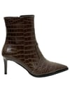 Krokodil Baskılı 7 Cm Rahat Topuklu Stiletto Bot