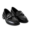 Mat Rugan Tokalı 3 Cm Topuklu Loafer