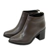 Pantolan Boy Hakiki Deri 7 Cm Rahat Topuklu Sade Bot