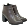 Pantolan Boy Hakiki Deri 7 Cm Rahat Topuklu Sade Bot
