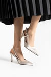 Saten Sade 9 Cm Rahat Topuklu Stiletto