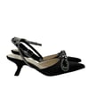 Siyah 7 Cm Topuklu Rahat Stiletto