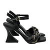 Siyah10 cm Topuklu Stiletto