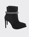 Süet 10 Cm Topuklu Stiletto Bot