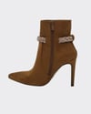 Süet 10 Cm Topuklu Stiletto Bot