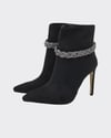 Süet 10 Cm Topuklu Stiletto Bot