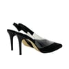 Taş Detaylı Şeffaf Stiletto