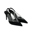 Taş Detaylı Şeffaf Stiletto