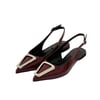 Tasarım Tokalı Arkası Açık Babet